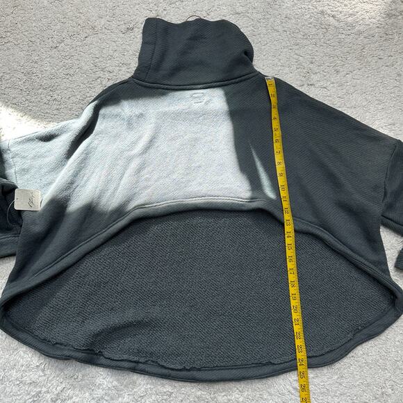 Free People Free-est Milley Reversible Cowl Neck Sweatshirt Terry Knit Sz: M-NWT - Picture 6 of 8